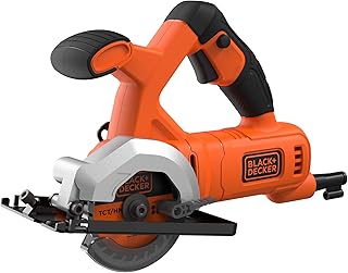 BES510-QS Mini Wired Circular Saw - 400W - 3600 rpm - Weight: 2 kg - Blade Ø85mm - 27mm Cutting - Comes with 2 Blades, 1 Vacuum Adapter, 1 Allen Key and 1 Guide - Image 1