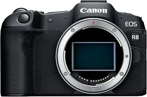 Canon EOS R8 Hybrid Camera (Body) - 24.2MP - Dual Pixel CMOS AF II - 4K - Continuous Shooting up to 40 IPS - Touch Screen - Bluetooth, Wi-FI, USB-C - Image 1