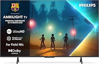 Ambilight 43PUS8200 4K LED Smart TV - 43 Inch Screen with Pixel Precise Ultra HD Platform, Titan OS and Dolby Atmos Sound, Compatible with Alexa and Google Voice Assistant - Image 1