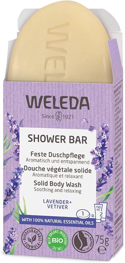 Weleda - Weleda Ylang Lavender Shower Loaf + Vetiver - 75 g - Image 1