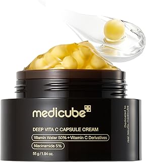 medicube Hidratante Facial Deep Vitamin C Golden Capsule, Cápsulas Liposomales Para Arrugas, Gel Transparente Para Una Piel Radiante Y Luminosa – 1.94 oz - Image 1