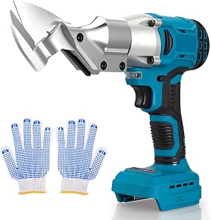 Cordless Metal Scissors for Makita 18V 400W Brushless Motor 3mm Cutting Stainless Steel/Aluminum/Sheet Steel, 2300RPM, with LED Work Light and LCD Display, Tool Without Tool - Image 1