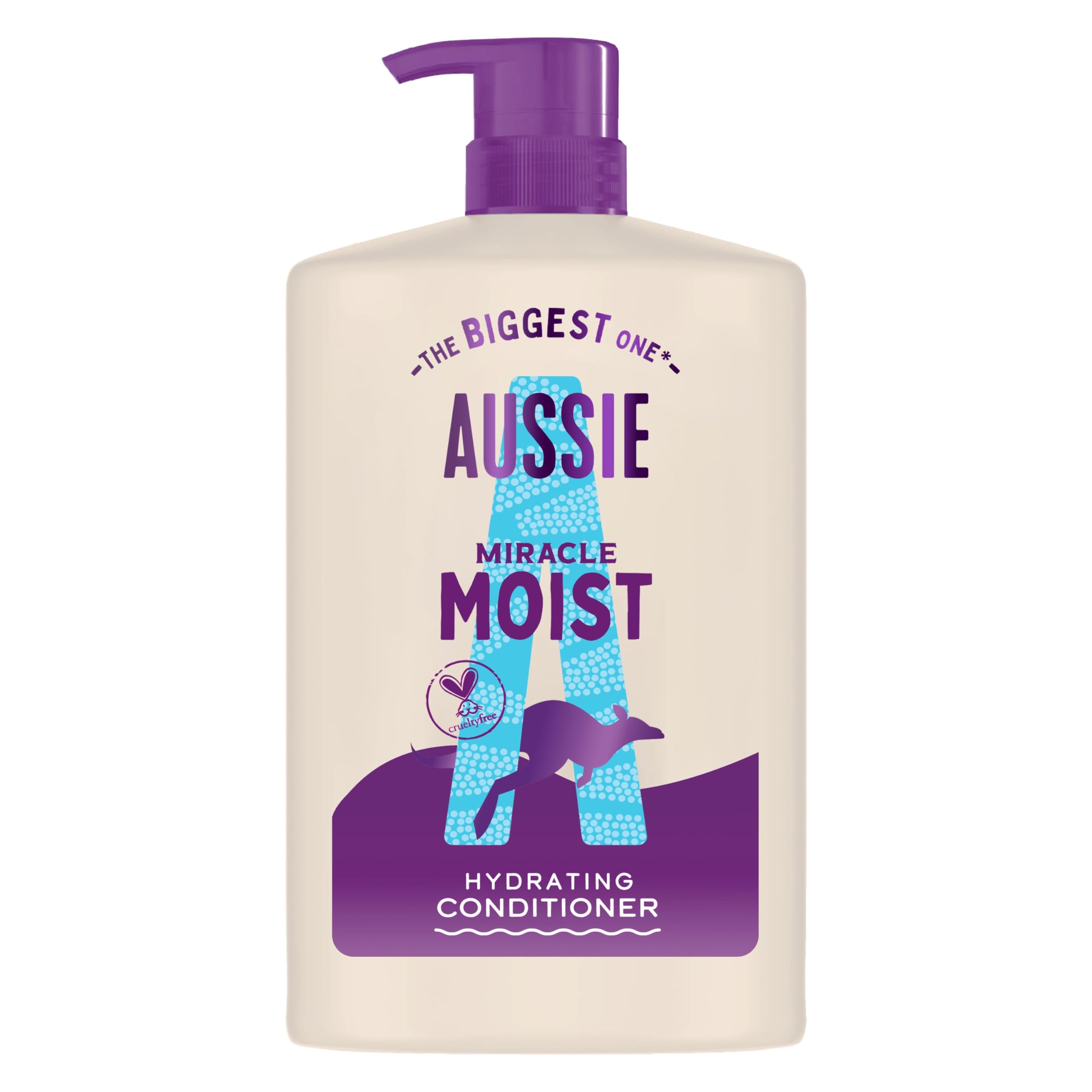 Aussie Miracle Moist Detangling Conditioner 1000ml, Moisturizing Formula to Revitalize and Restore Dry and Fragile Hair, Vegan - Image 1