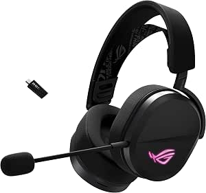 ASUS ROG Pelta Wireless Gaming Headset - Tri-Mode Connectivity with Speednova, 50mm Titanium Plated Membranes, 10mm Ultra-Wide Band Mic, 60-Hour Battery, 310g Lightweight Design - Image 1