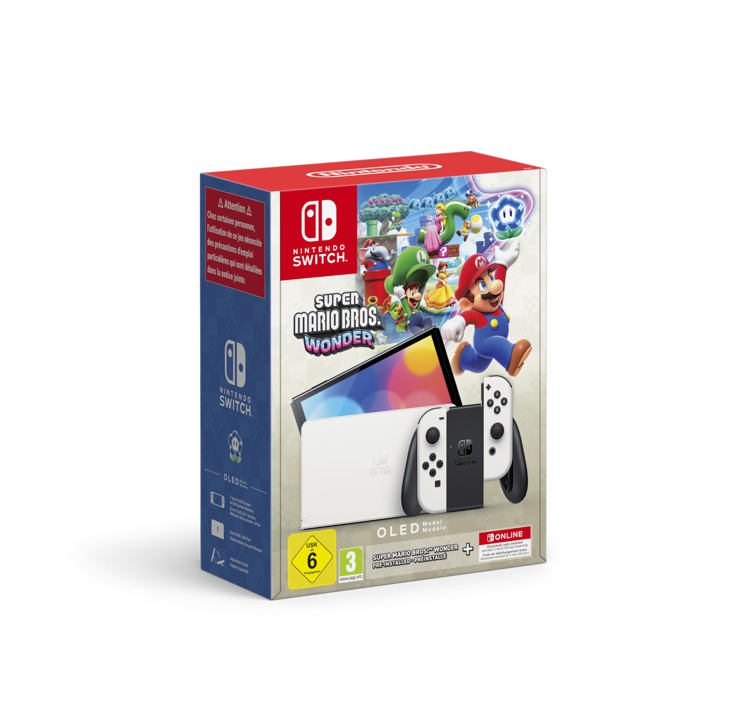 Console Nintendo Switch - Modèle OLED Super Mario Bros. Wonder - Image 1