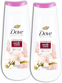 Dove - Lot de 2 gels douche - Crème de douche Advanced Care - Soin d'hiver - Avec épices d'hiver et parfum jasmin - 2 x 225 ml - Image 1