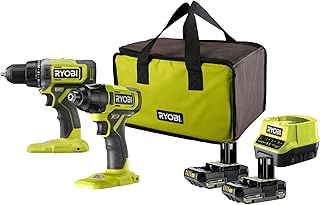 Ryobi - Duo 18V One+ Perceuse + Visseuse à choc Livrées avec 2 batteries 2Ah et son chargeur, dans un sac de transport - RCK182G-220S - Image 1