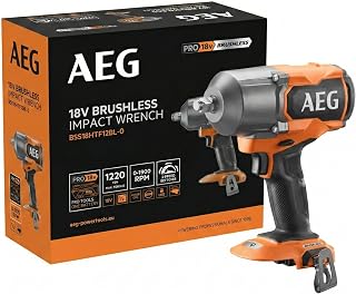 AEG - Boulonneuse à chocs 18V BRUSHLESS, 1220 Nm en serrage, 1627 Nm en desserage, 3 modes + autostop, carré 1/2", (sans batt. ni chargeur) - BSS18HTF12BL-0 - Image 1