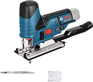 Bosch Professional 12V System cordless jigsaw GST 12V-70 (2 blades, sliding pad, splinters, cutting capacity in wood: 70 mm, without battery or charger, in cardboard box)          [Energy Class A+] - Image 1