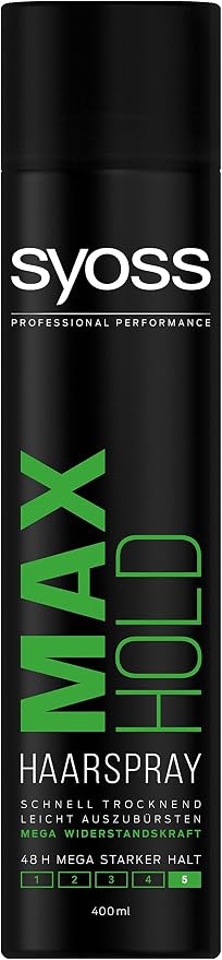 Syoss Max Hold Hold 5 Extra Strong Hair Spray 400ml - Image 1