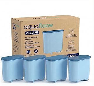 AquaFloow Filtre à eau pour machine à café automatique, Cartouche compatible avec Philips, Saeco AquaClean CA6903/10 CA6903/22 CA6903, filtre pour machine à café Réduit la teneur en calcaire- 4 pièces - Image 1