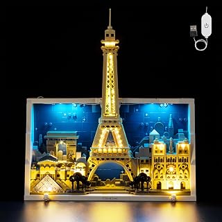 Kyglaring Kit d'Éclairage à LED Compatible avec Lego Architecture Paris, Ville de l’Amour 21064 Blocs de Construction, Version Tactile (Modèle de Bloc Non Inclus) - Image 1