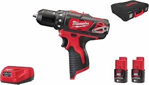 Milwaukee MILWAUKEE 4933441915 M12BDD202CL 12V 2.0Ah Li-Ion Screwdriver Drill - 2 Batteries 12V 2Ah - Image 1