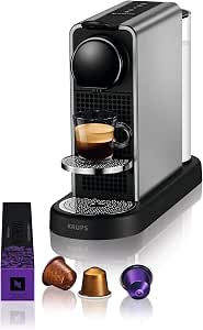 Nespresso Krups Citiz Platinum Titanium Coffee Maker Coffee Maker Pods YY5077FD - Image 1