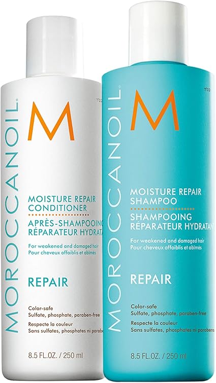 SIGEL CO132 Moroccanoil Hydrating Repairing Shampoo + Hydrating Repairing Conditioner, 250 ml Premium Lined Notes, A6, Hardcover, PEFC Certified, Black - Conceptum - Image 1