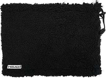 HEAD Multifunctional Plush Neck Warmer Unisex Men Women Windproof Ski Cycling Super Soft Extra Warm Black One Size, Black, One Size - Image 1