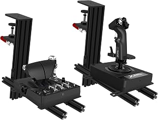 Hikig Lot de 2 Supports de Bureau pour Hotas, Joystick Simulateur de Vol pour Thrustmaster Warthog/ T16000M FCS/TCA/T.Flight, Logitech G X52/ X52 Pro/ X56 HOTAS, Winwing Orion, VKB HOTAS - Image 1