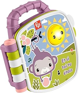 JFN05 Interactive Book with Sound and Light Effects for Babies from 6 Months, French Version - Image 1