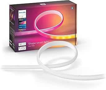 Philips Hue White and Color 2m Gradient LED Strip, Philips Hue LED Strip with Bluetooth, Compatible with Alexa, Google Assistant and Apple Homekit - Image 1
