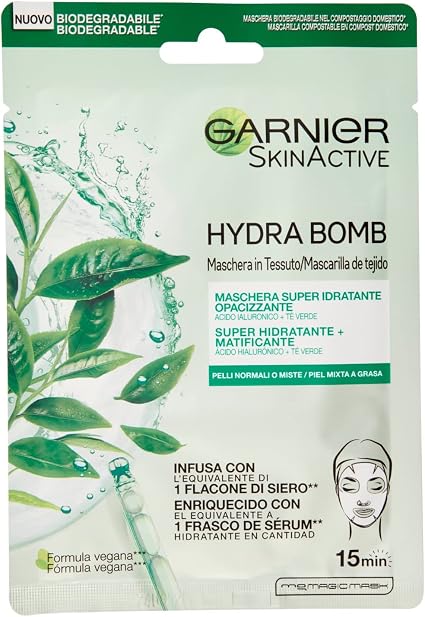 Garnier SkinActive Hydra Bomb Super Moisturizing and Mattifying Fabric Mask - 28g - Image 1