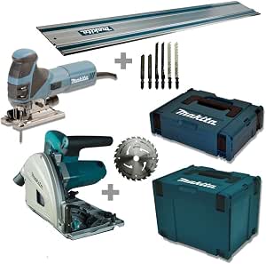 MAKITA MEU029J-1 Combopack of 2 Saws (SP6000J + 4351FCTJ) in Makpac Box with Rail - Image 1