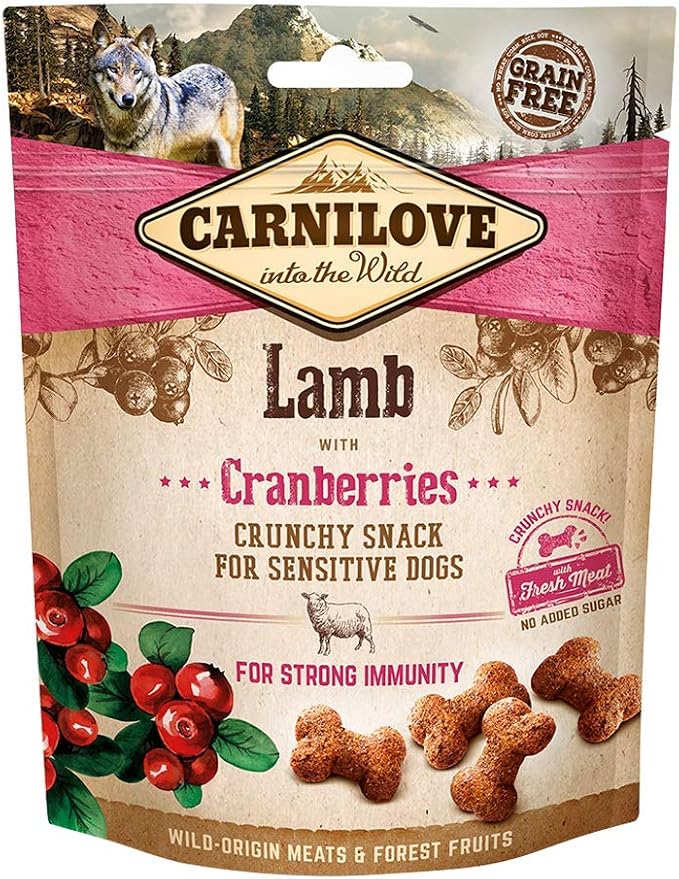 Crunchy Snack Carnilove Lamb & Cranberries Dog 200g - Image 1