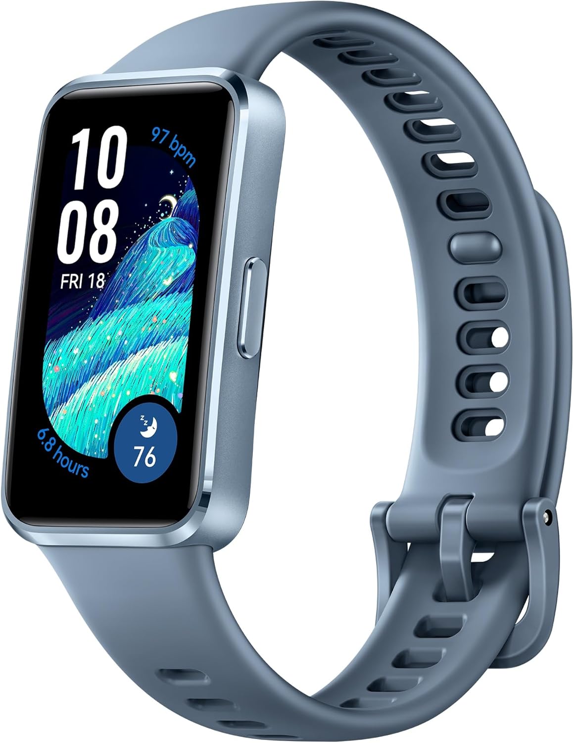 HUAWEI Band 10 Montres connectées, Surveillance de la Condition Physique par IA, Analyse du Sommeil, VRC, 14 Jours d'utilisation maximale, Boîtier en enalliage d'aluminium, iOS & Android, Bleu - Image 1
