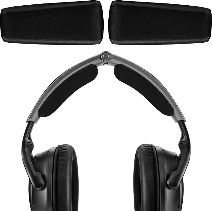 Geekria Mesh Fabric Headband Compatible with Bose A30 Aviation Helmets, Replacement Part (Black) - Image 1