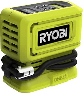 RYOBI - 18V ONE+ Compressor Inflator - RPI18-0 - High Pressure 11 Bars, Low Pressure, Digital - Image 1