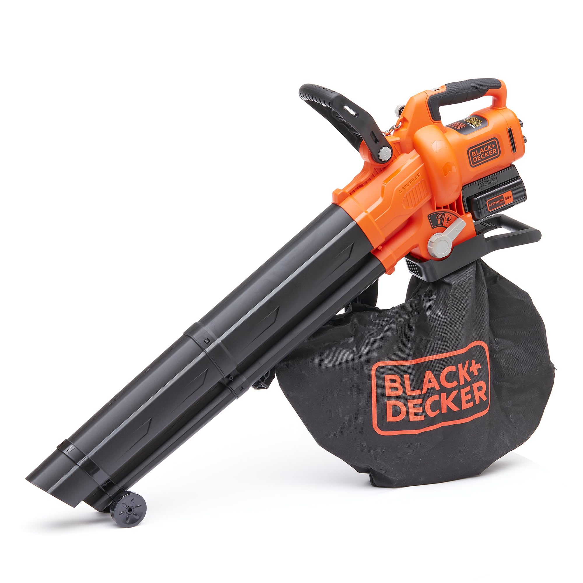 BLACK+DECKER - 36V Cordless Leaf Blower, Vacuum & Leaf Grinder, 45L Collection Bag, 2.5Ah Lithium Battery, BCBLV3625L1-QW - Image 1