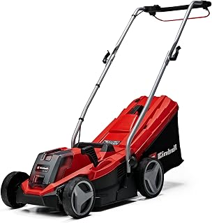 GE-CM 18/33 Li Cordless Lawnmower Power X-Change Kit (18V, Cutting Width 33cm, Recommended Area 200m²) with 4.0Ah Battery and Charger + GE-CT 18 Li Cordless Trimmer - Image 1