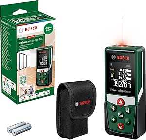 Bosch télémètre laser UniversalDistance 40C (mesure précise de distances jusqu’à 40 m, connectivité Bluetooth, fonctions de mesure, dans boîte carton) - Image 1