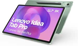 Lenovo Idea Tab Pro – Touch Tablet Integrated AI 12.7 Inch 3K, 144Hz (MediaTek Dimensity 8300, 8 Cores, 8 GB RAM, UFS 4.0 128GB, Android 14, Wifi6E + Bluetooth) Lenovo Tab Pen Plus – Green - Image 1