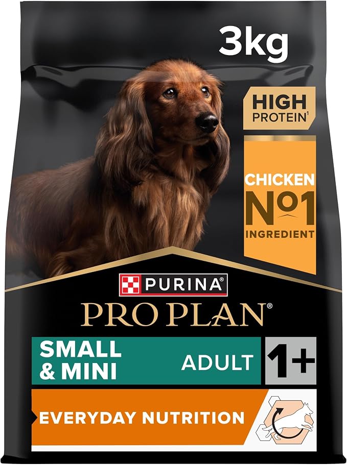 PURINA PRO PLAN | Small & Mini Adult Everyday Nutrition Dry Food | Adult Dog | Rich in Chicken 3kg Bag (Packaging May Vary), 1 Count - Image 1