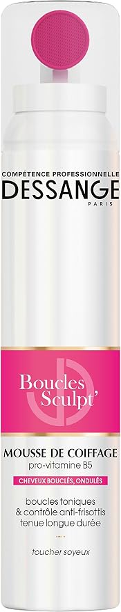 DESSANGE - Sculpt' Curls Styling Mousse - Formula enriched with Pro-Vitamin B5 - Anti-frizz control - Long-lasting hold - Silky touch - Curly, Wavy hair - 200 ml - Image 1