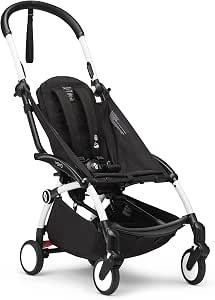 Stokke YOYO3 White Chassis - Includes 5-point harness, reclining backrest, expandable hood, padded shoulder strap and protective cover - Color pack not included - Image 1