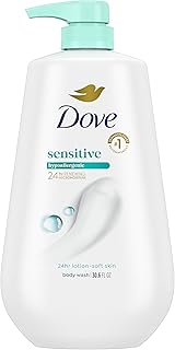 Dove Sensitive Skin Body Wash Pump, 34 Ounce by Unilever - Image 1