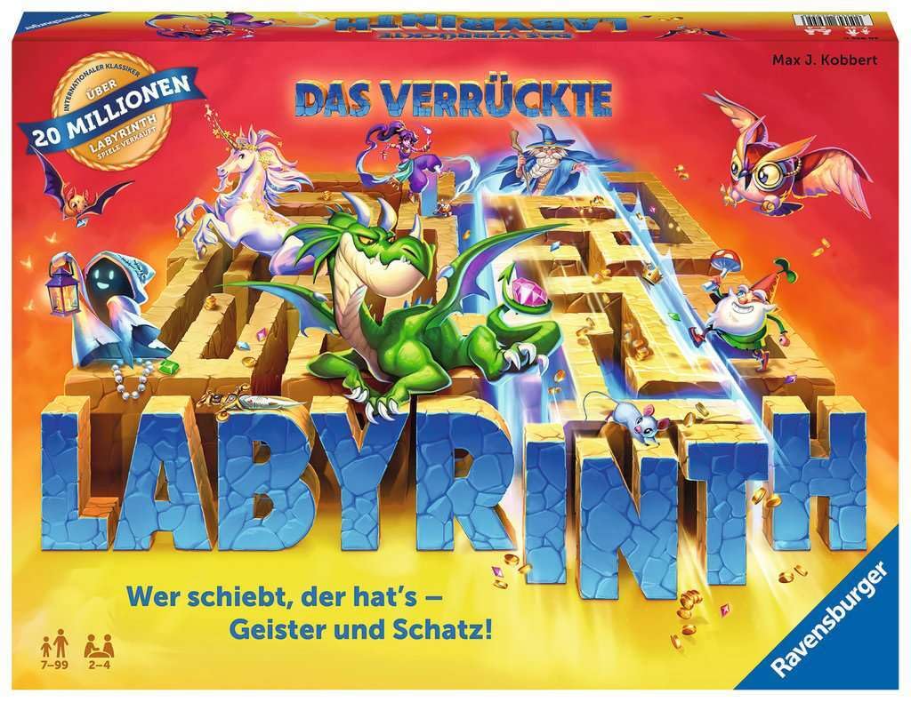 Ravensburger Family Game 26955 The Mad Labyrinth Classic Board Game for 2 4 People 7 Years Old - Image 1
