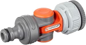 Gardena Angle steam: angle tap connection for 26.5 mm (G 3/4 Inch) - tap with 33.3 mm (G1 Inch) - wire and 21 mm (G 1/2 Inch) - tap with 26.5 mm (g 3/4 Inch) thread (998-50) - Image 1