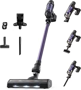 Rowenta X-Pert 7.60 Cordless Vacuum Cleaner, Ultra Light, Powerful 140 W, Versatile, Autonomy 45 min, Effective All Types of Floors, RH6A31WO, Purple - Image 1