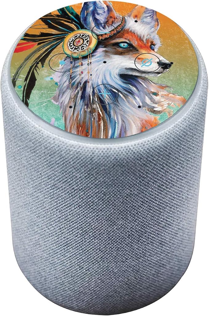 Head Case Designs sous Licence Officielle Pixie Cold Renard Animaux Vinyle Autocollant Peau Compatible avec Amazon Echo Plus (2nd Gen) - Peau Uniquement Echo Plus (2nd Gen) n'est Pas Inclus - Image 1
