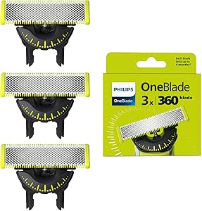 Philips OneBlade Original 360 Blades, for All OneBlade and OneBlade Pro Models, 3 Pieces (Model QP430/60) - Image 1