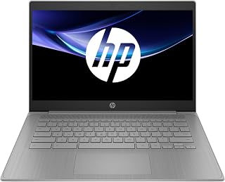 Chromebook 14a-ne1002sf 14 inch HD Laptop, Laptop (Intel Celeron N4500, 4GB RAM, 64GB eMMC, Intel UHD Graphics, Chrome OS), Laptop Grey, AZERTY Keyboard - Image 1