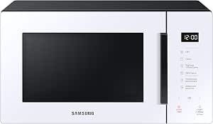 Samsung MG23T5018AW Microwave Oven, 23 L, 1100 W, Automatic Cooking and Home Dessert, Glass Design, White - Image 1