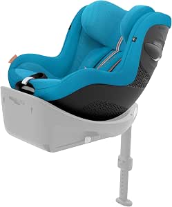 CYBEX Gold Sirona G i-Size Plus Car Seat, Without Base, From 3 months to 4 years (from birth with the Reducer), Max. 19 kg, 61-105 cm (from 40 cm with the Reducer), Beach Blue - Image 1