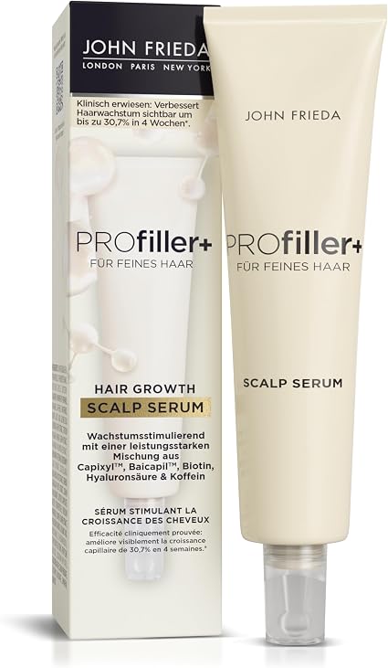 John Frieda PROfiller+ Scalp Growth Serum 50ml For Fine Hair Alcohol Free Colourable Non Greasy - Image 1