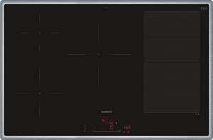 Siemens EX845HVC1E iQ700 Smart Induction Hob 80 cm, Black, with Frame, Varioinduction, TouchSlider, Pro Cooking Sensor - Burn Free Cooking - Image 1