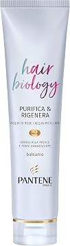Balsamo Professional Pantene Pro-V, Hair Biology Purifies and Regenerates, Balsamo Hair for Oily Hair at the Roots and Pitted Fibres 160 ml - Image 1