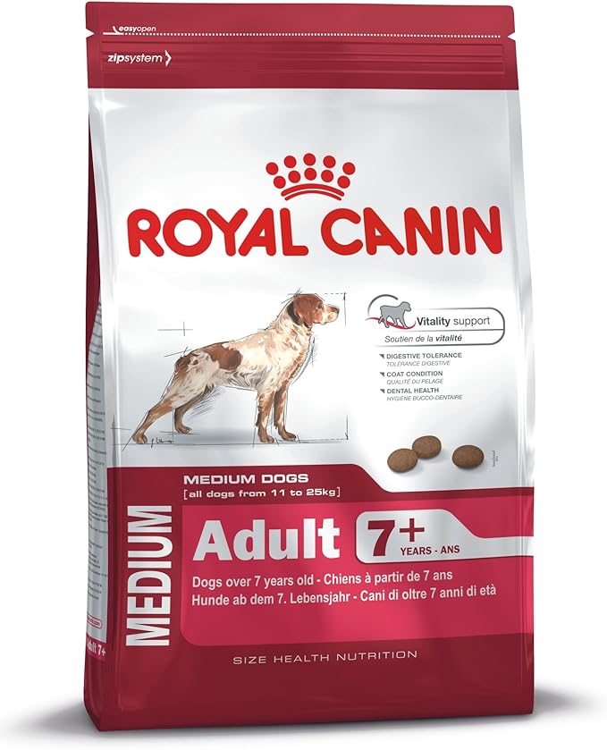 ROYAL CANIN Medium Adult 7+ 15kg Senior Poultry, Rice - Image 1