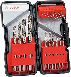 Bosch Accessories Toughbox 2607019578 Hardbox HSS-G DIN 338 Set of 18 Pieces Silver - Image 1